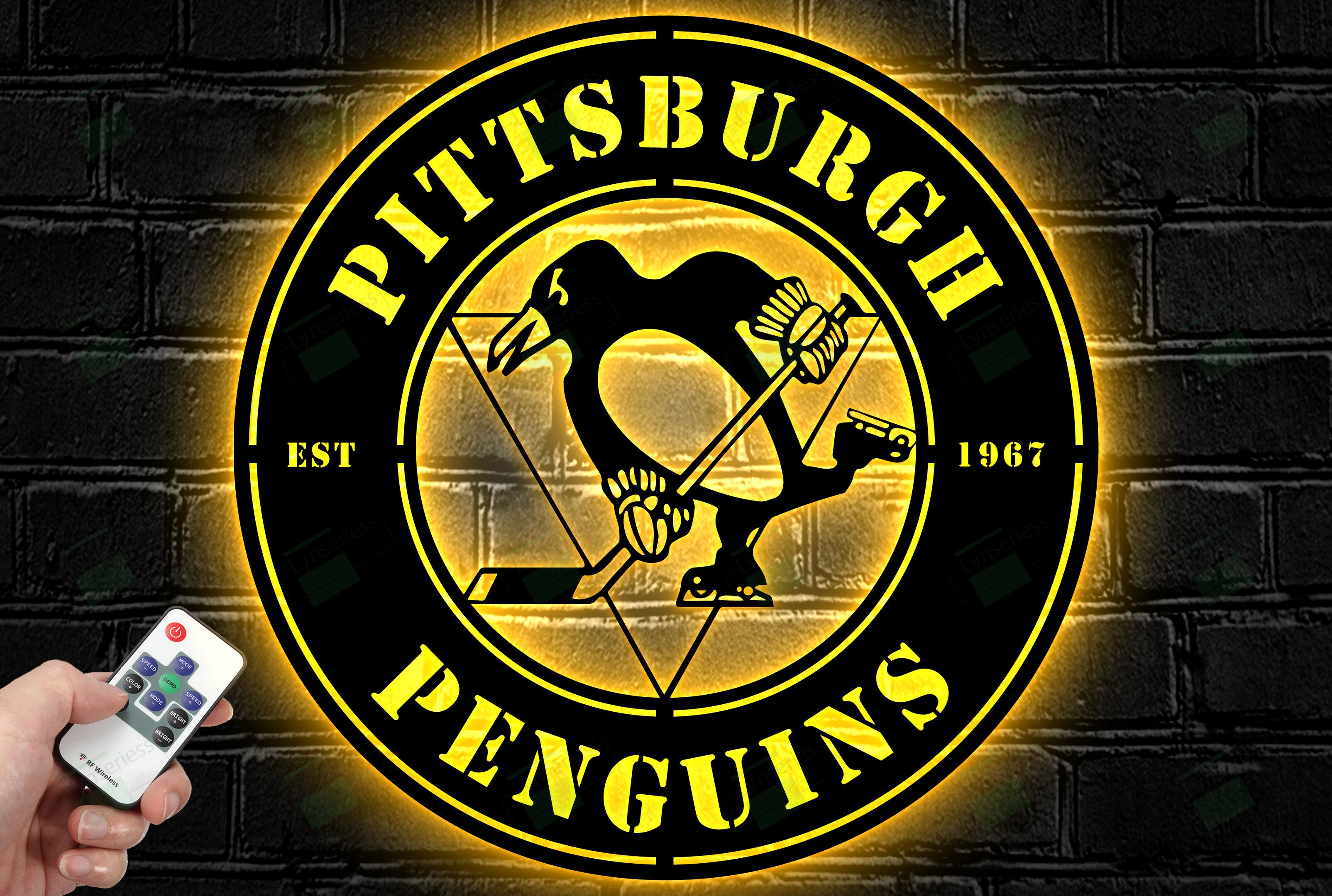Pittsburgh Penguins Metal Sign – Led Light Sign NHL