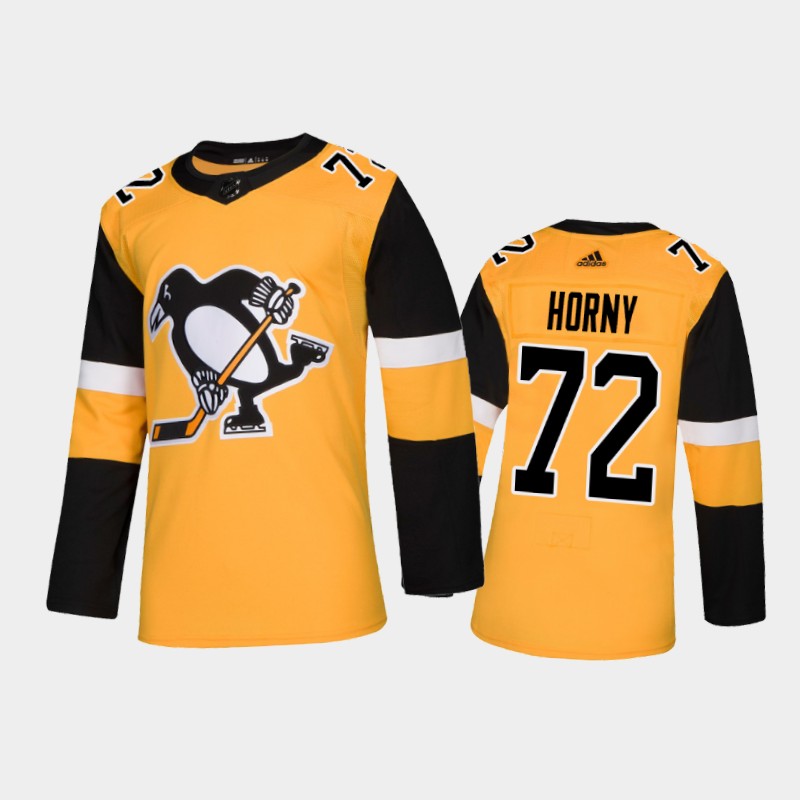 Pittsburgh Penguins Patric Hornqvist #72 Nickname Gold Alternate Horny Jersey