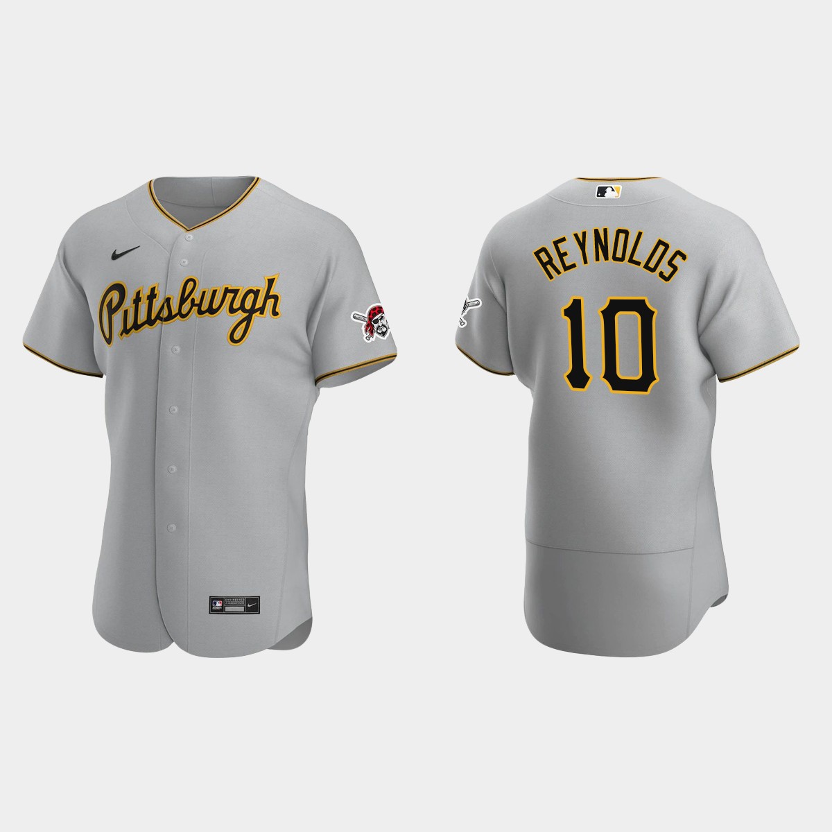 Pittsburgh Pirates #10 Bryan Reynolds Gray Road Jersey