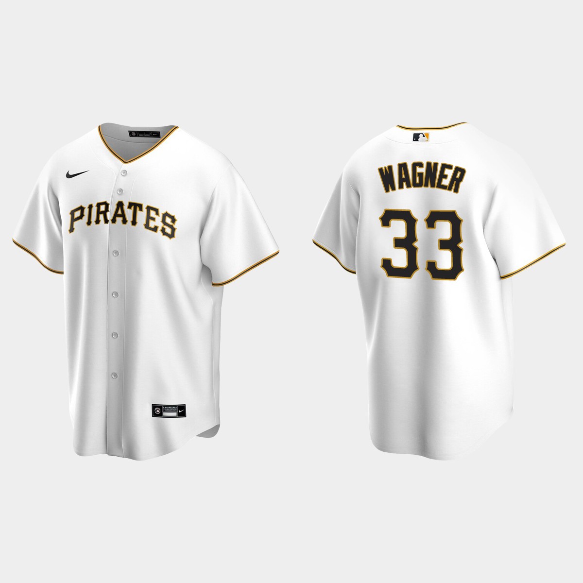 Pittsburgh Pirates #33 Honus Wagner Home Jersey - White