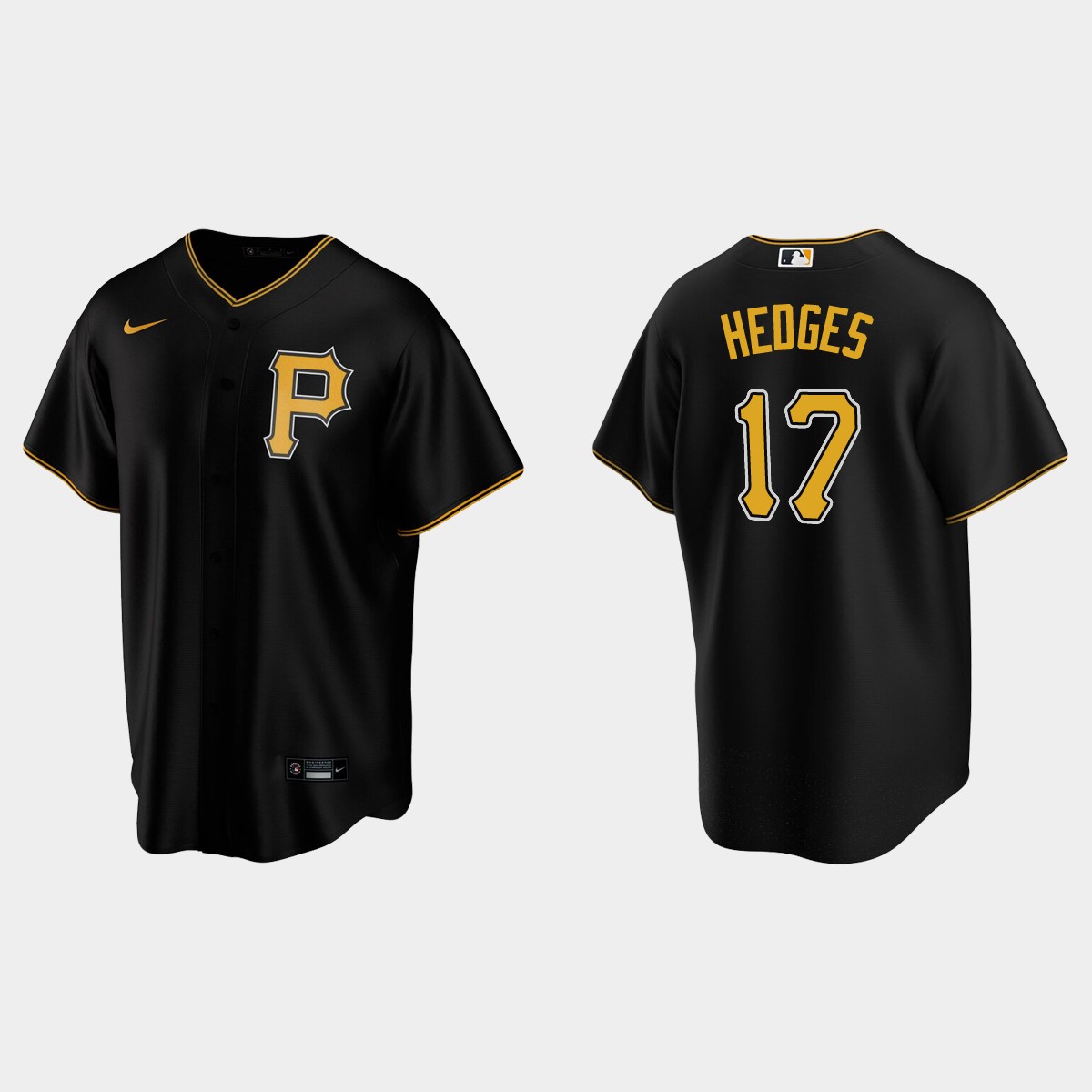 Pittsburgh Pirates Austin Hedges Alternate Jersey - Black