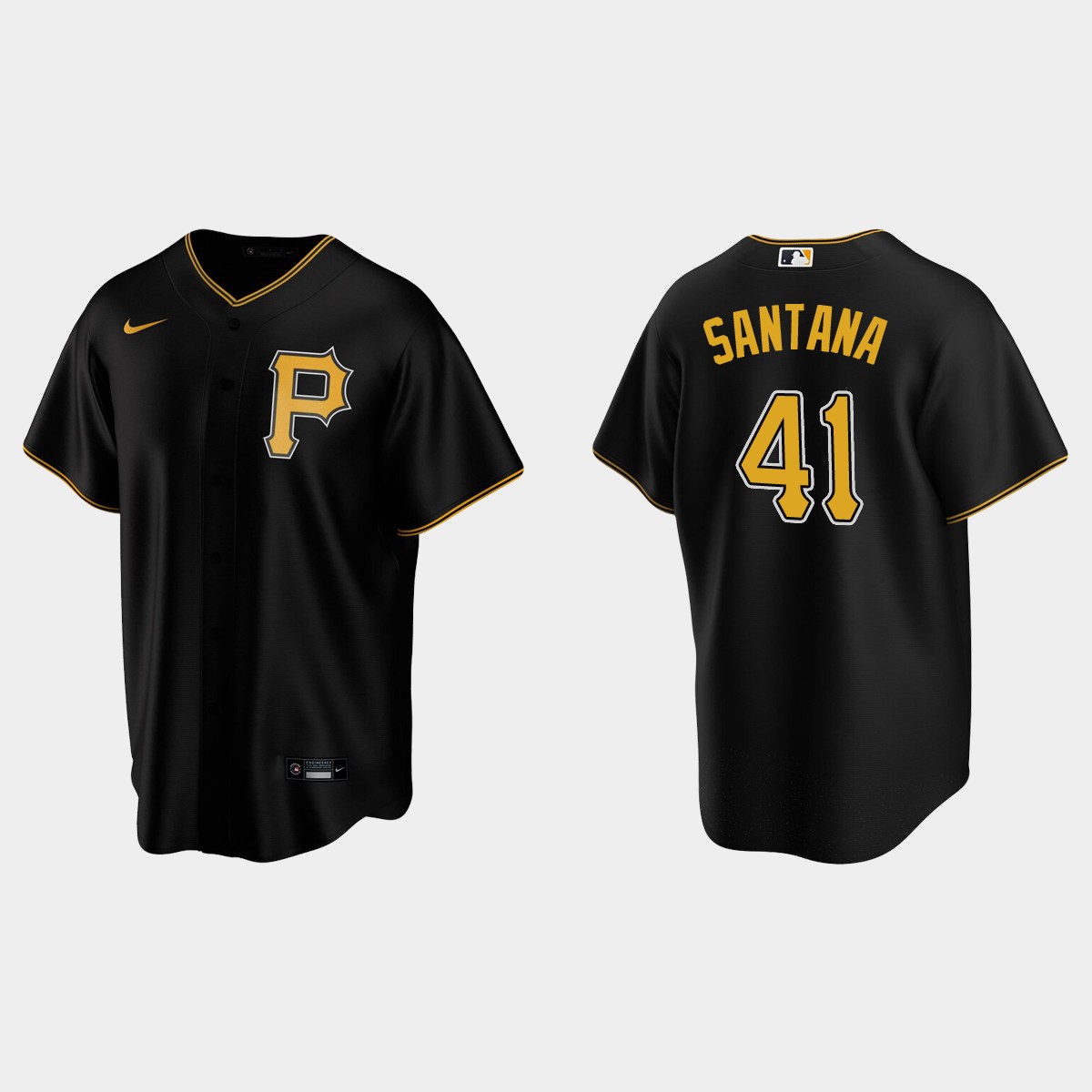 Pittsburgh Pirates Carlos Santana Alternate Jersey - Black