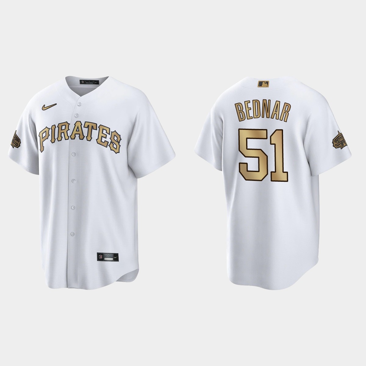 Pittsburgh Pirates David Bednar 2022 MLB All-Star Game Jersey - White