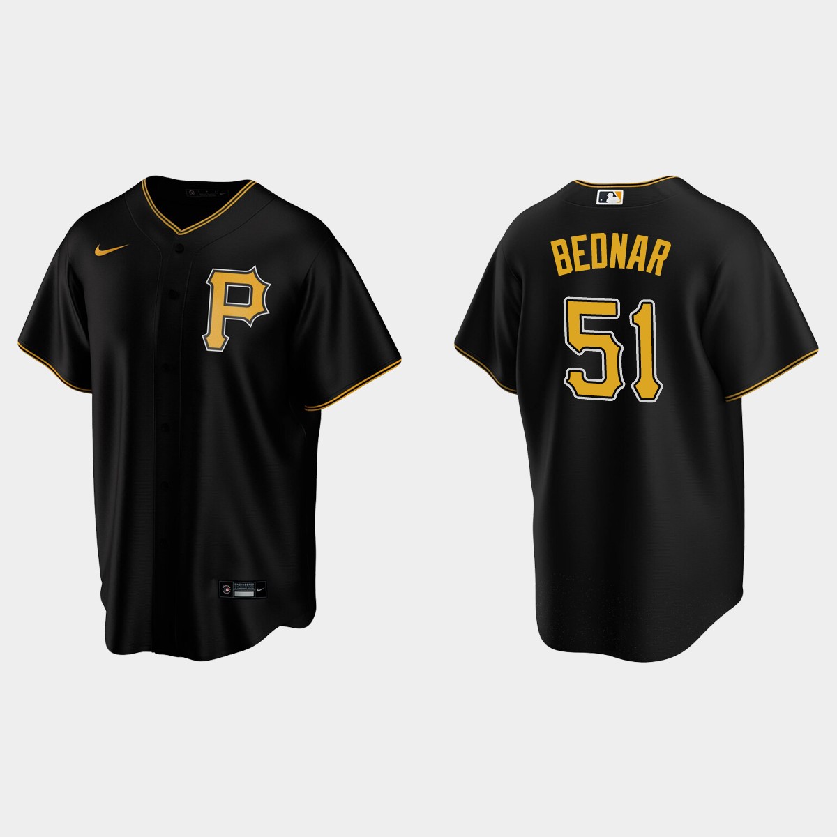 Pittsburgh Pirates David Bednar Alternate Jersey - Black
