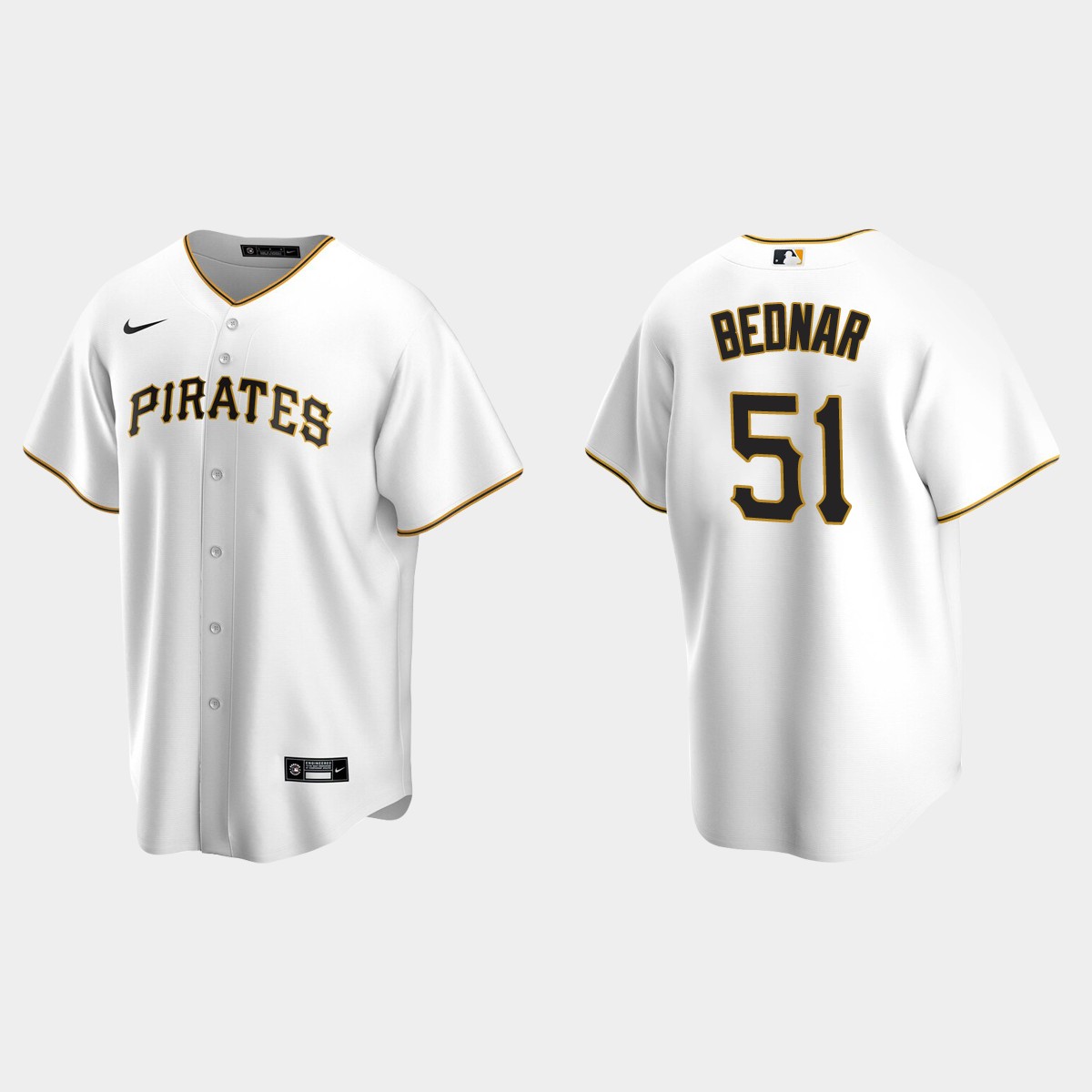 Pittsburgh Pirates David Bednar Home Jersey - White