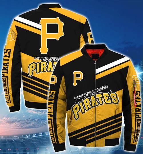 Pittsburgh Pirates Full Overprint 3D Bomber Jacket Limited Edition Gift For Fans