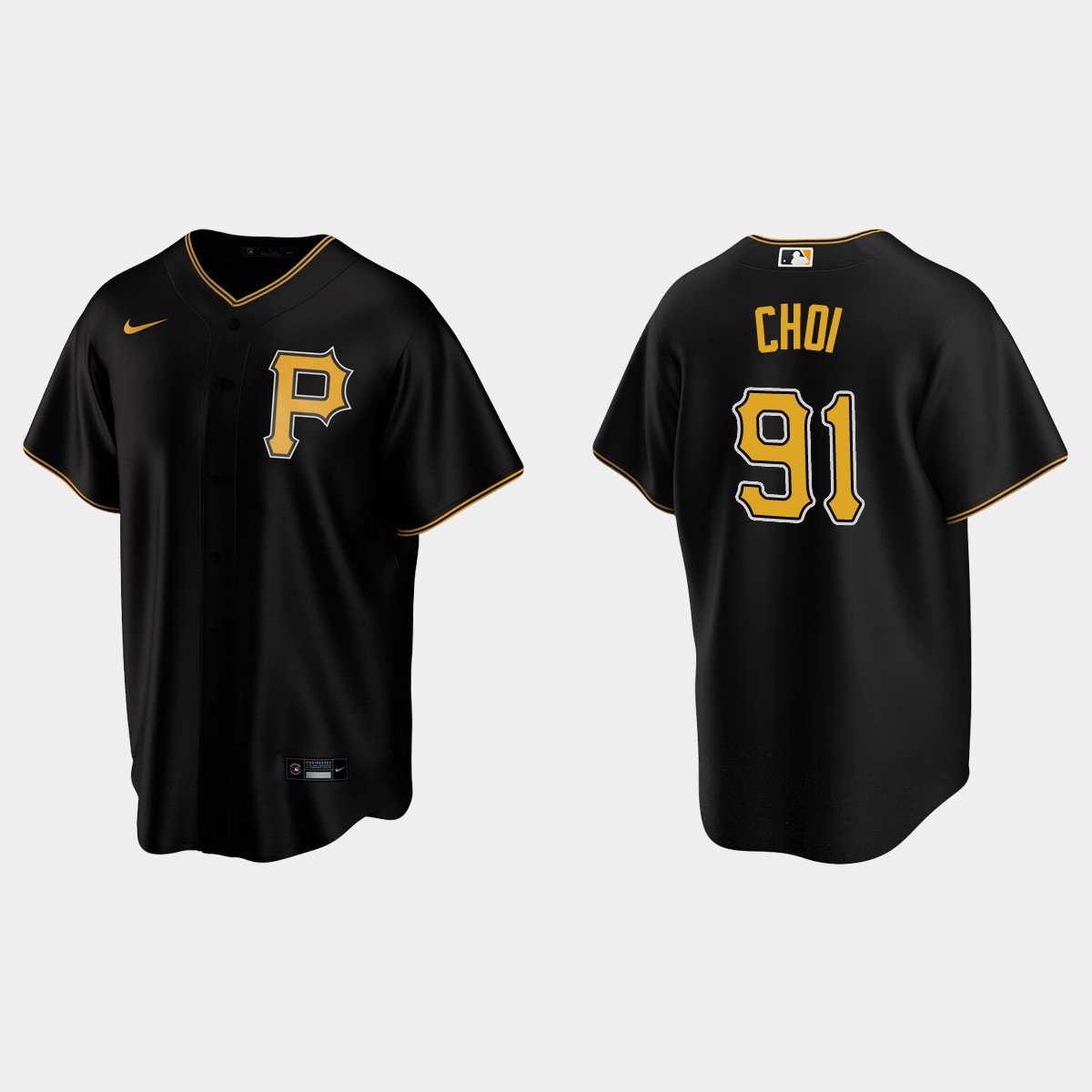 Pittsburgh Pirates Ji-Man Choi Alternate Jersey - Black