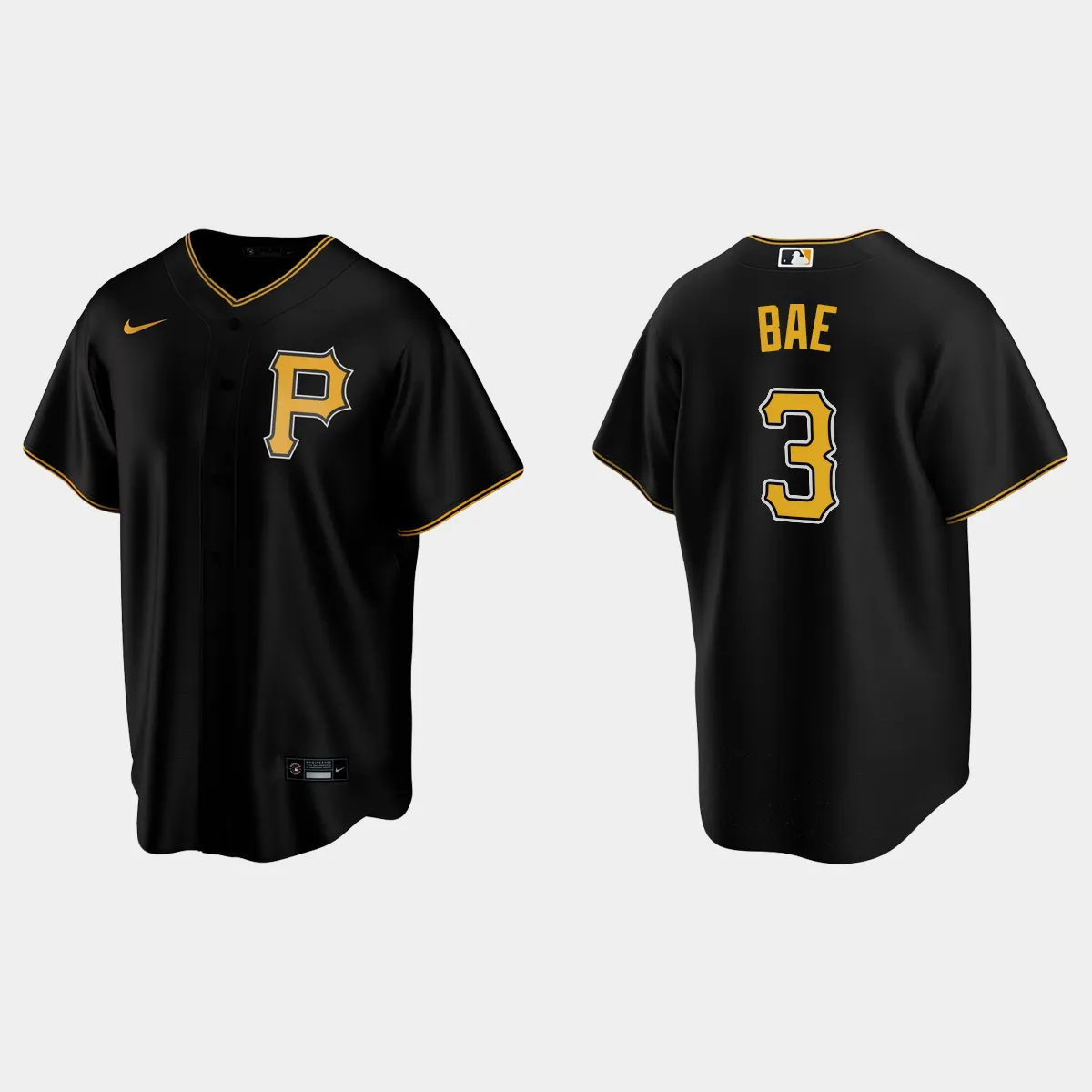 Pittsburgh Pirates Ji Hwan Bae Alternate Jersey - Black