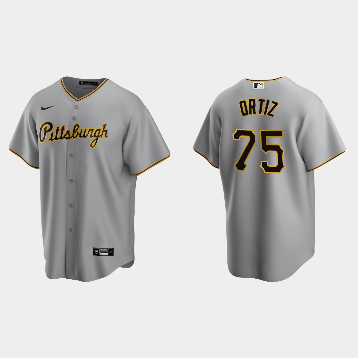 Pittsburgh Pirates Luis Ortiz Road Jersey - Gray