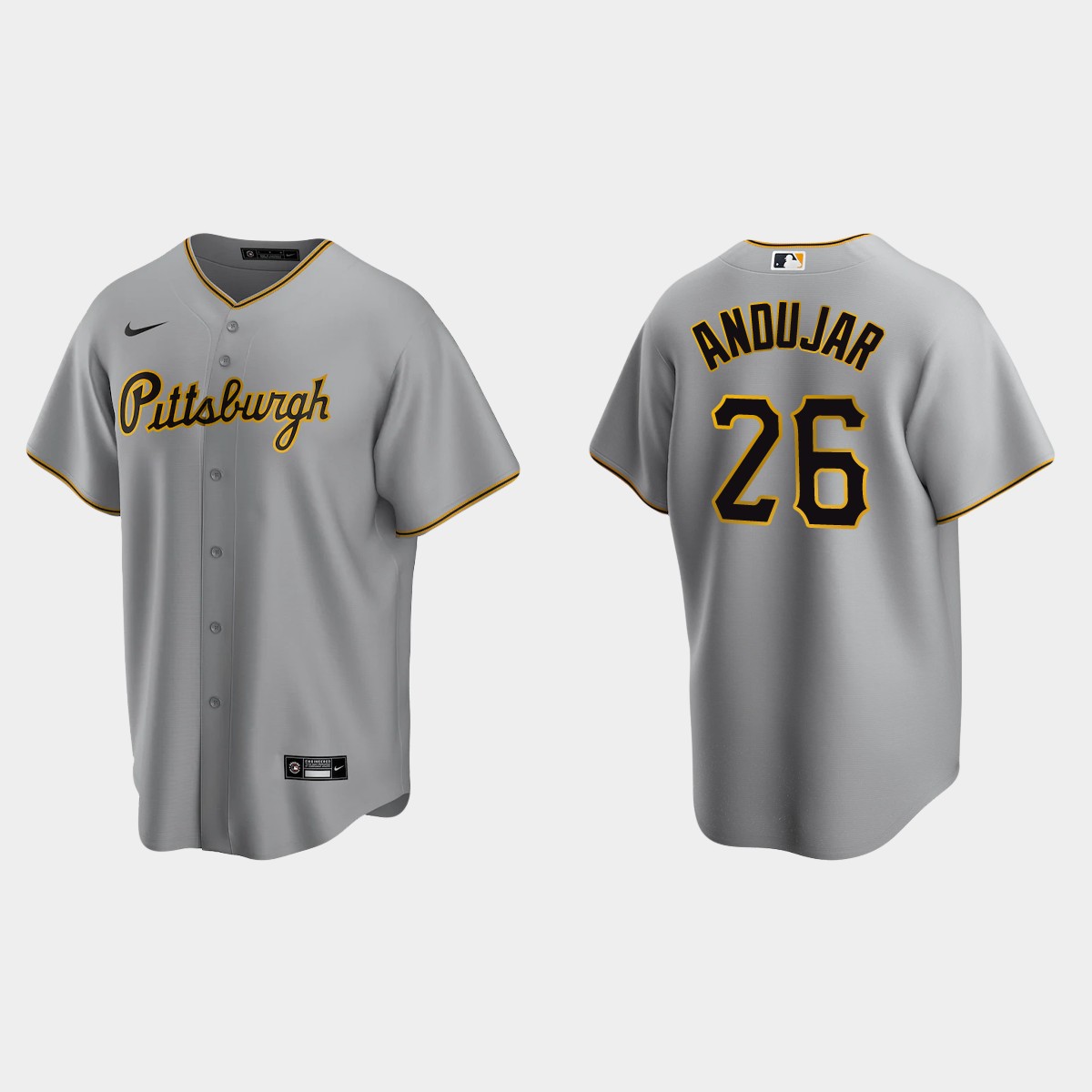 Pittsburgh Pirates Miguel Andujar Road Jersey - Gray