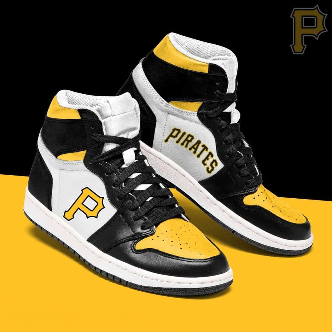 Pittsburgh Pirates MLB Shoes Gift For Fans Sneakers High Top Air Jordan Sneaker, Air Jordan Hightop