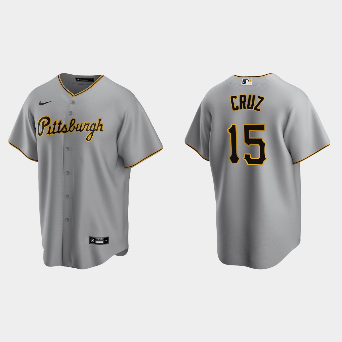 Pittsburgh Pirates Oneil Cruz Road Jersey - Gray