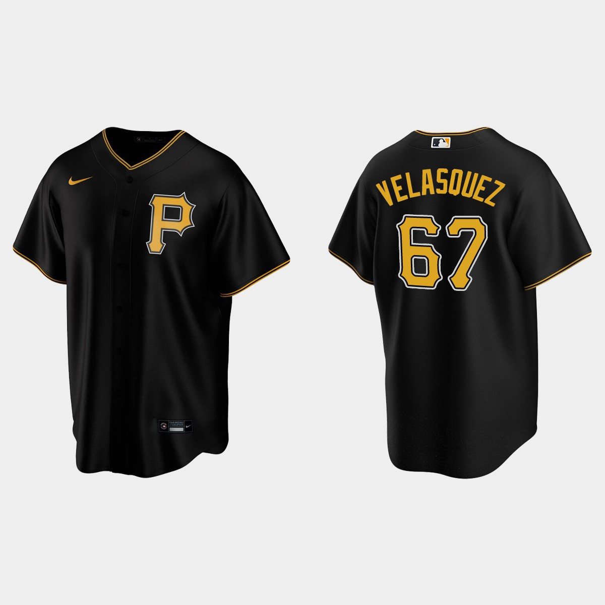 Pittsburgh Pirates Vince Velasquez Alternate Jersey - Black
