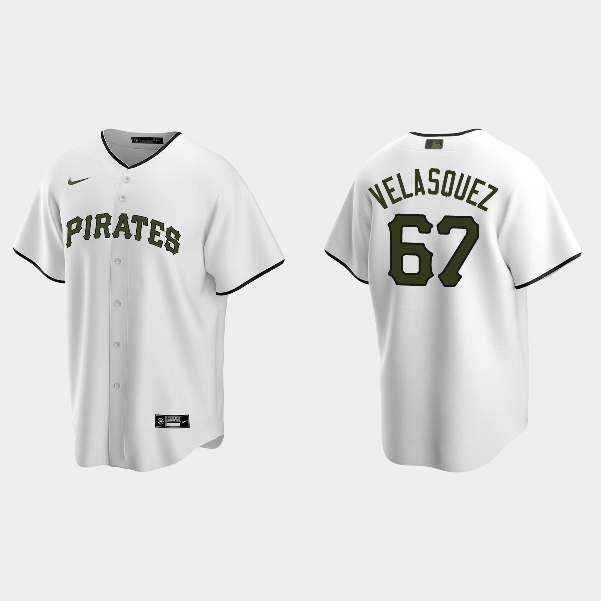 Pittsburgh Pirates Vince Velasquez Alternate Jersey - White