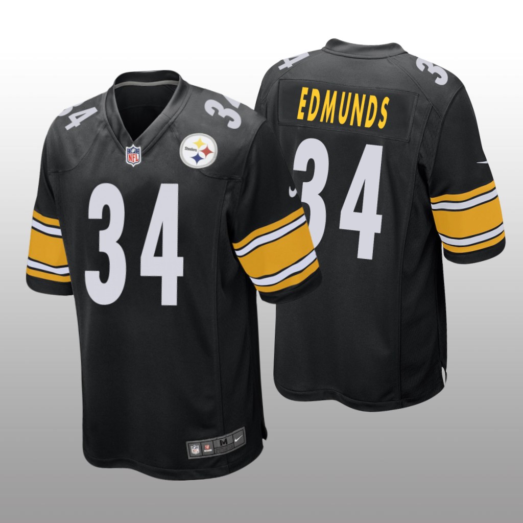 Pittsburgh Steelers #34 Black Men's Terrell Edmunds Game Jersey