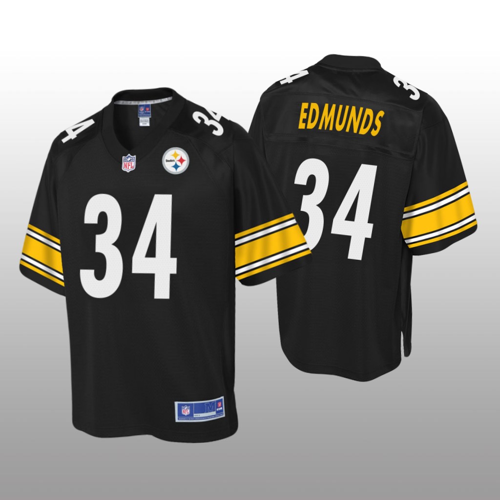 Pittsburgh Steelers #34 Black Terrell Edmunds Pro Line Jersey - Youth