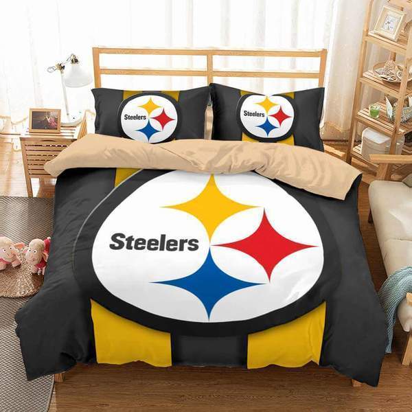 Pittsburgh Steelers 3D Customized Duvet Cover Bedding Set