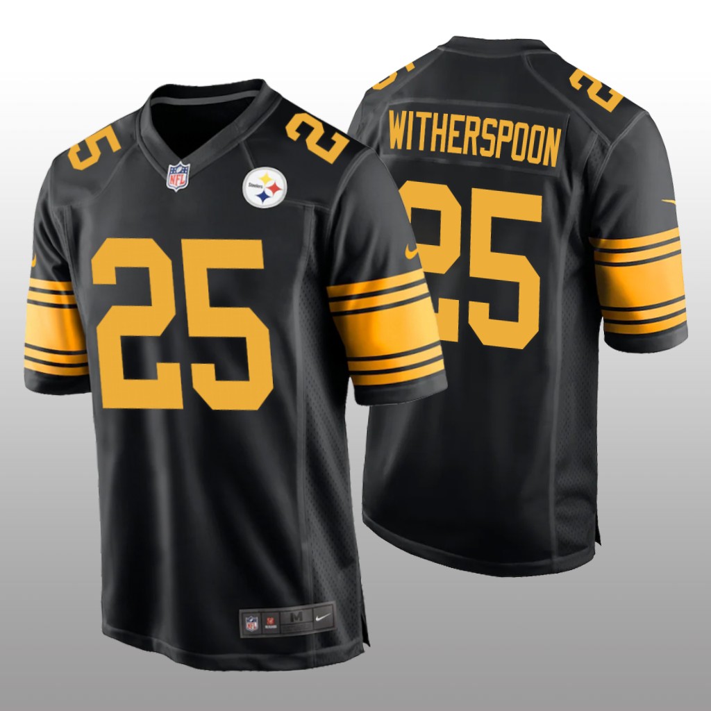 Pittsburgh Steelers Ahkello Witherspoon Black Jersey Alternate Game - Men's