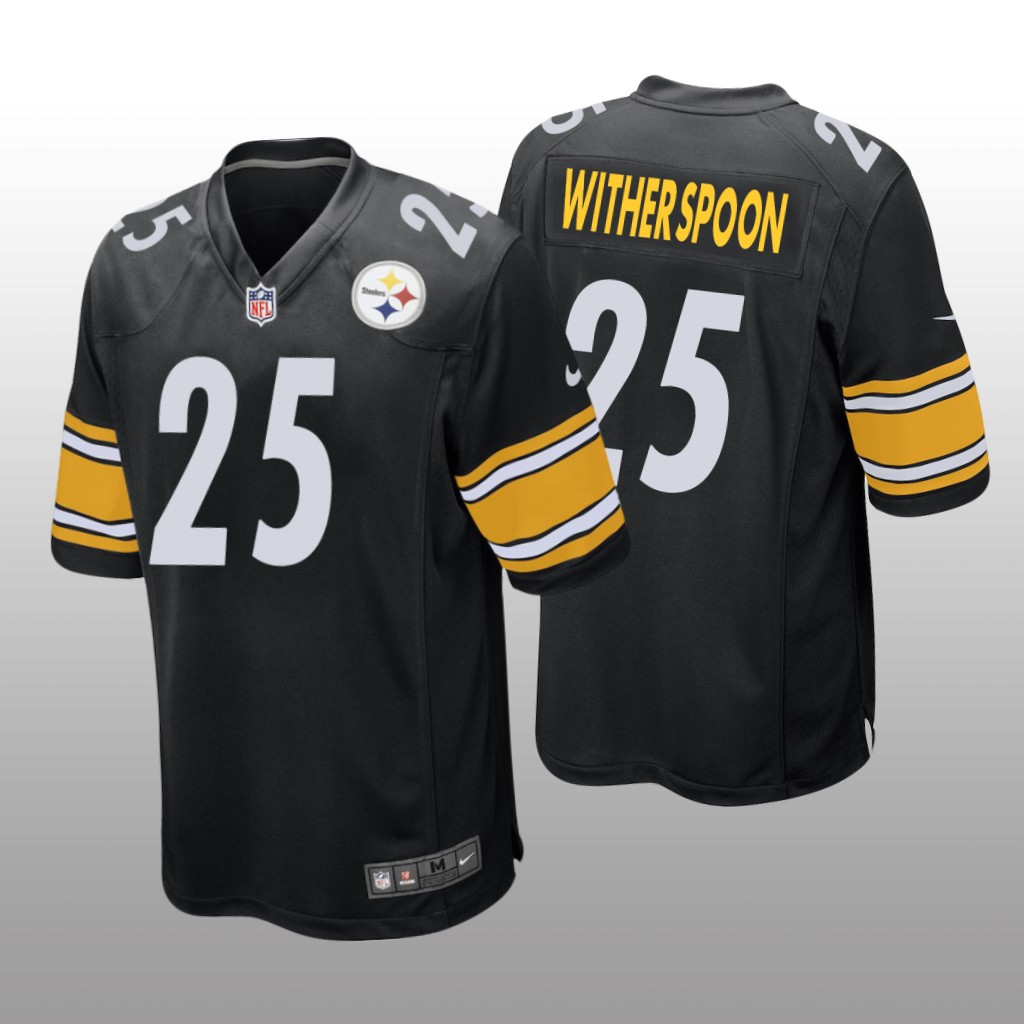 Pittsburgh Steelers Ahkello Witherspoon Black Jersey Game - Men's