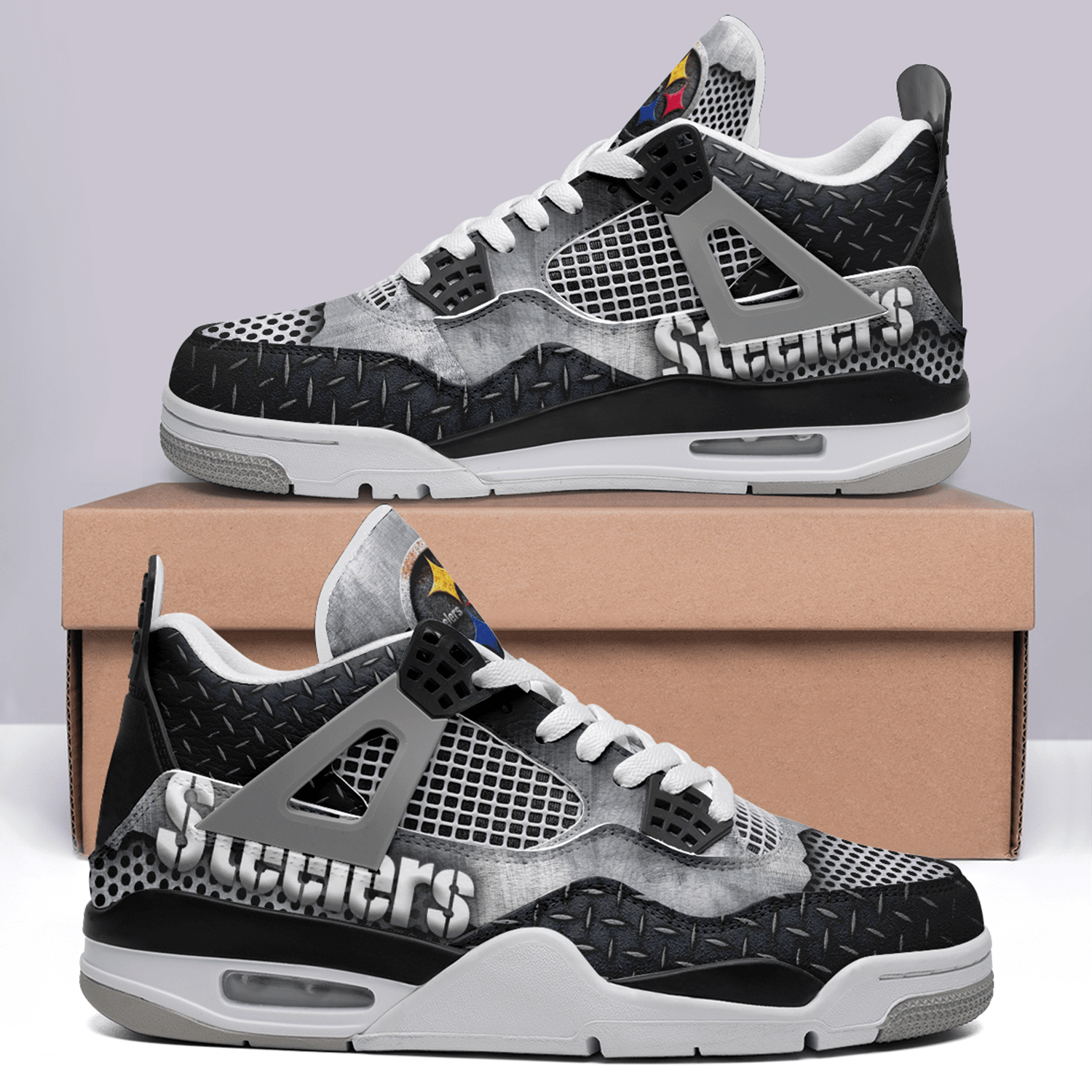 Pittsburgh Steelers Air Jordan 4 Sneakers