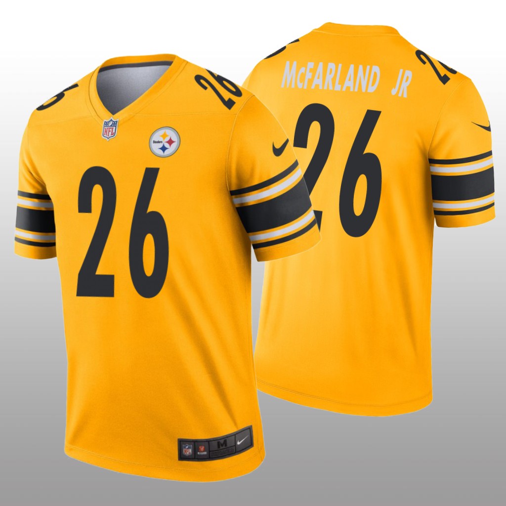 Pittsburgh Steelers Anthony McFarland Jr. Gold Jersey Inverted Legend - Men's
