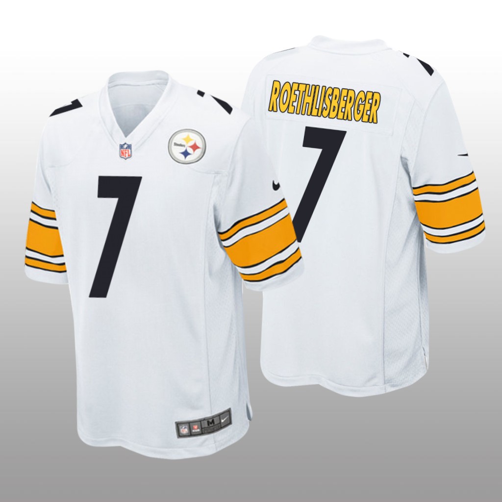 Pittsburgh Steelers Ben Roethlisberger White Jersey Game - Youth
