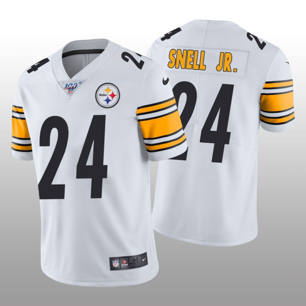 Pittsburgh Steelers Benny Snell Jr. White Vapor Limited Jersey 100th Season - Men's