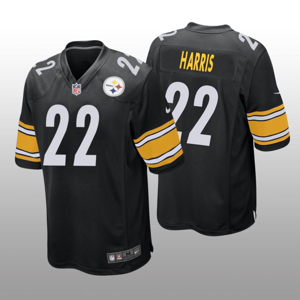 Pittsburgh Steelers Black 2021 NFL Draft Najee Harris Game Jersey