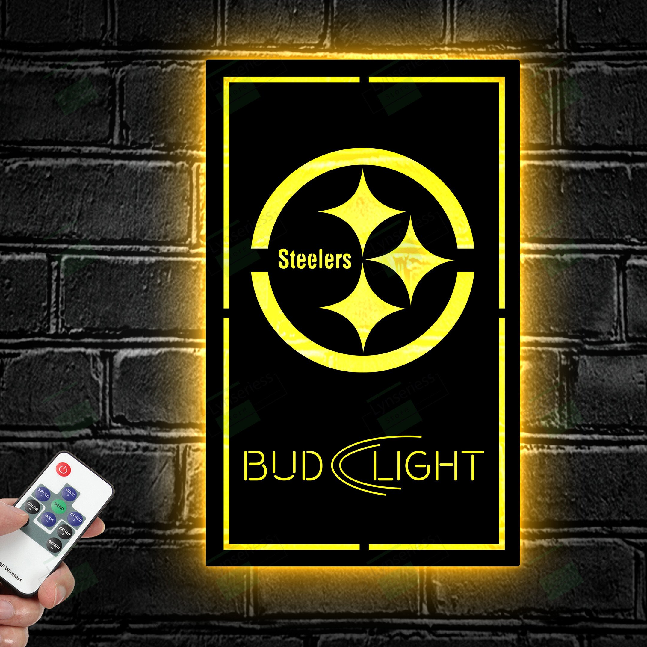 Pittsburgh Steelers Bud Light LED Metal Sign – Led light sign