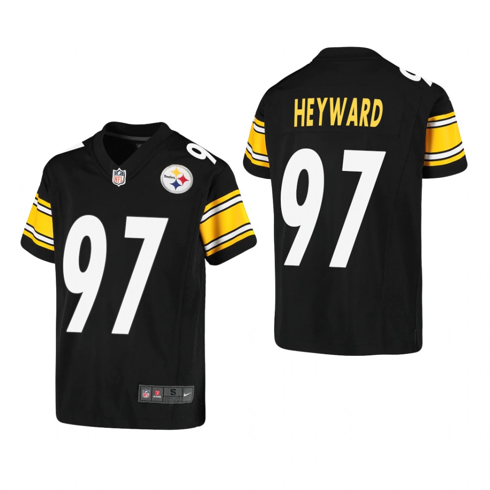 Pittsburgh Steelers Cameron Heyward Black Jersey Game - Youth