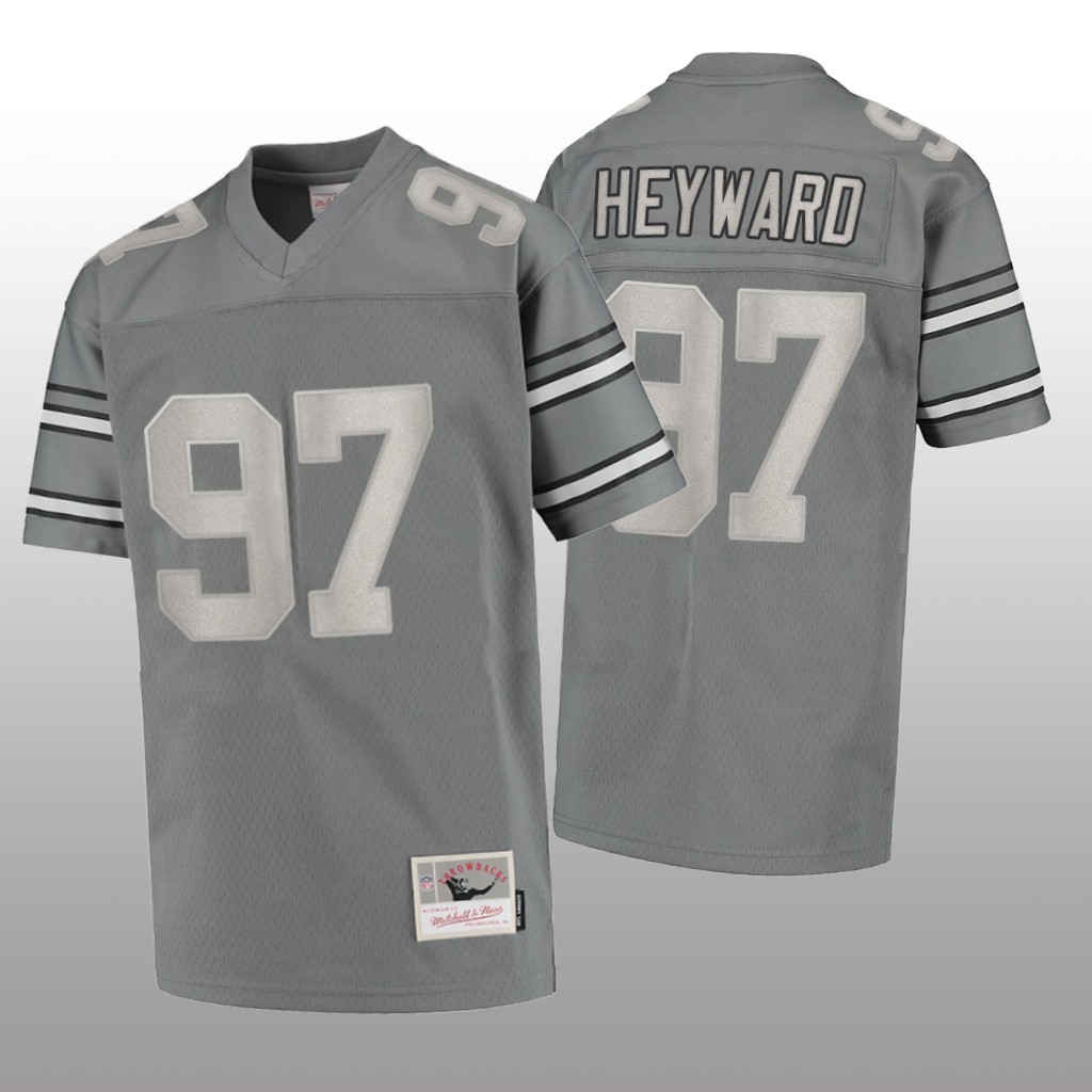 Pittsburgh Steelers Cameron Heyward Charcoal Jersey 2005 Metal - Men's