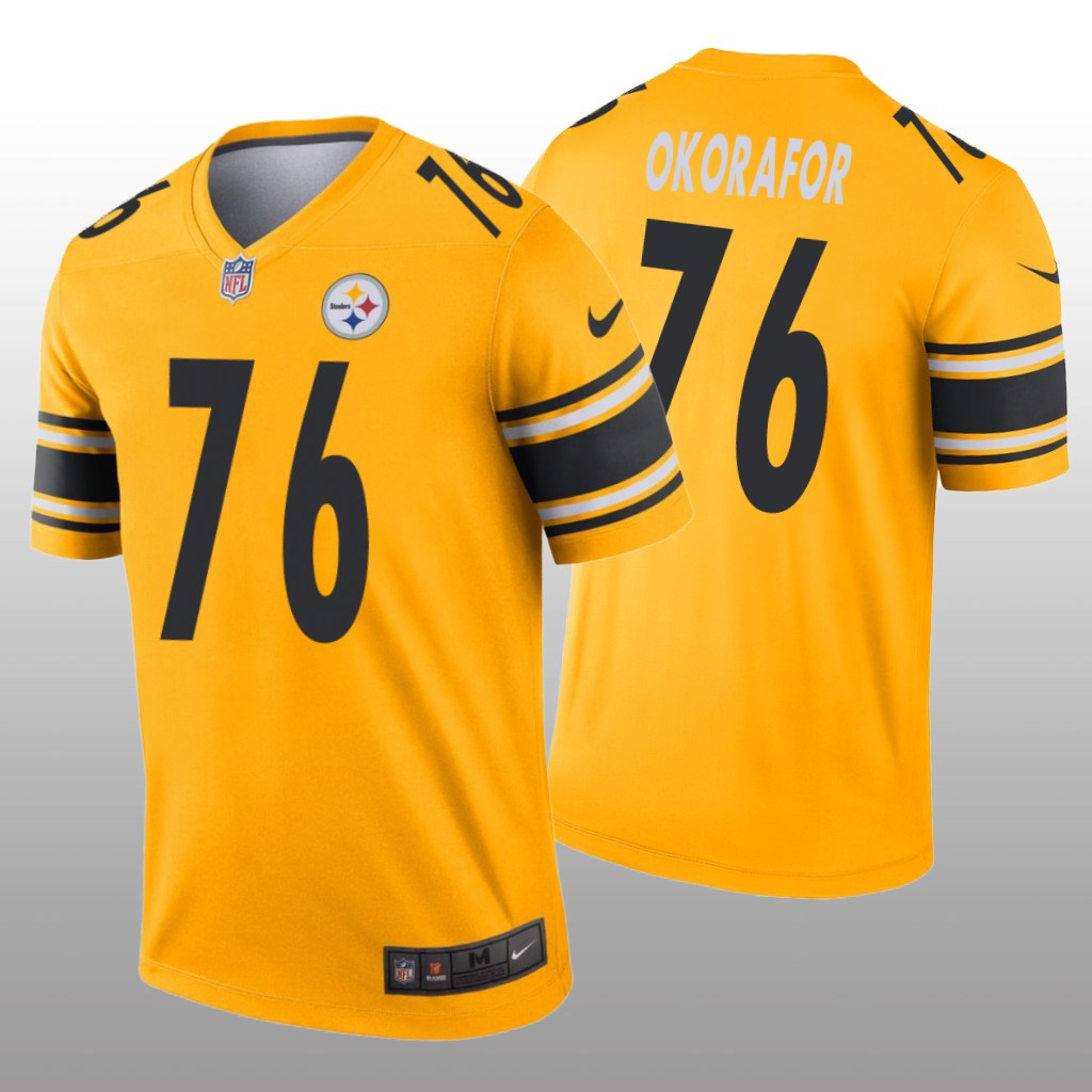 Pittsburgh Steelers Chukwuma Okorafor Gold Jersey Inverted Legend - Men's