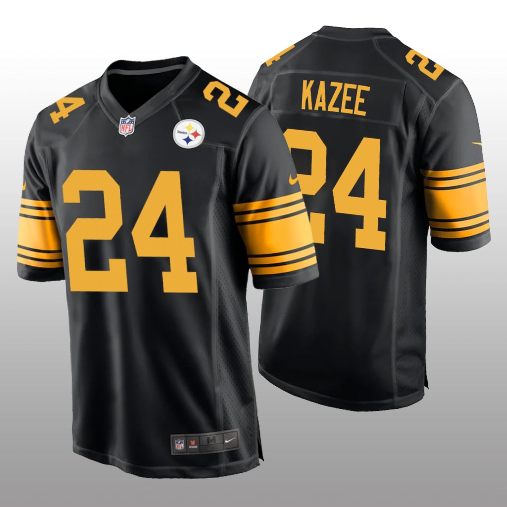 Pittsburgh Steelers Damontae Kazee Black Jersey Alternate Game - Men's