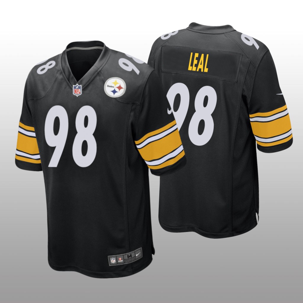 Pittsburgh Steelers DeMarvin Leal Black Jersey Game - Men's