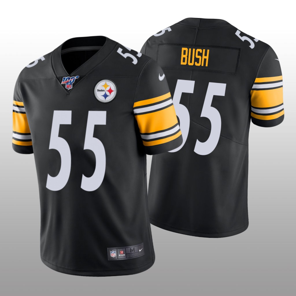 Pittsburgh Steelers Devin Bush Black Vapor Limited Jersey 100th Season - Men's