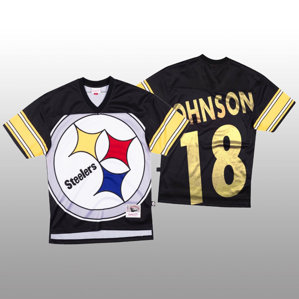 Pittsburgh Steelers Diontae Johnson Mitchell & Ness Black Jersey Big Face - Men's