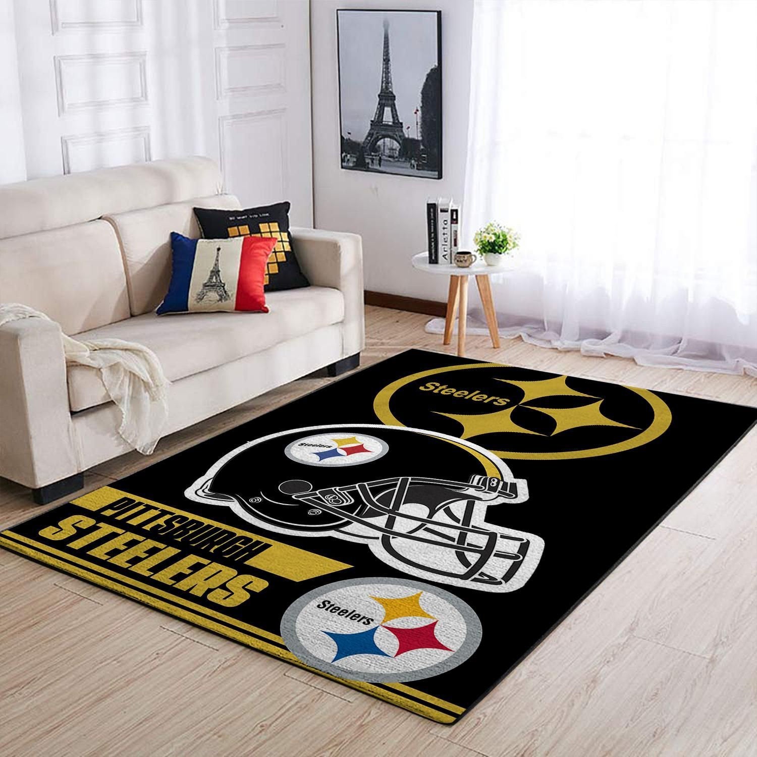 Pittsburgh Steelers Family Nfl Decorative Floor Rectangle Rug
