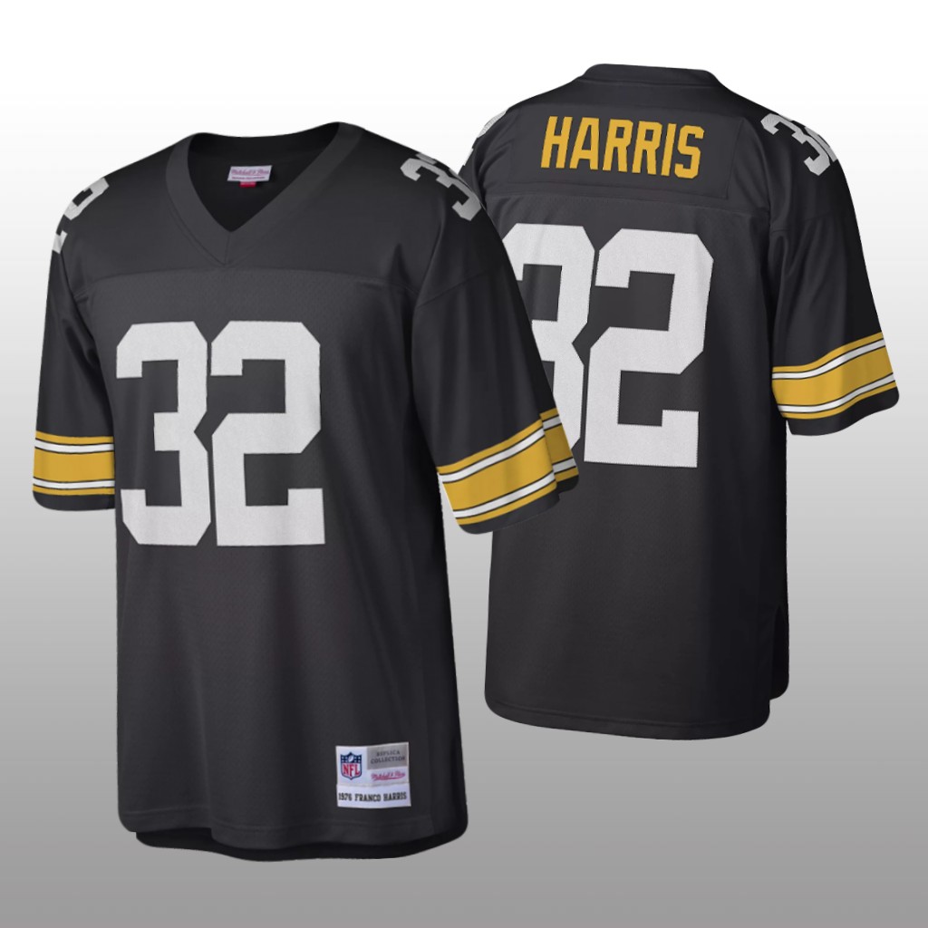 Pittsburgh Steelers Franco Harris Black Retired Player Throwback - Men's