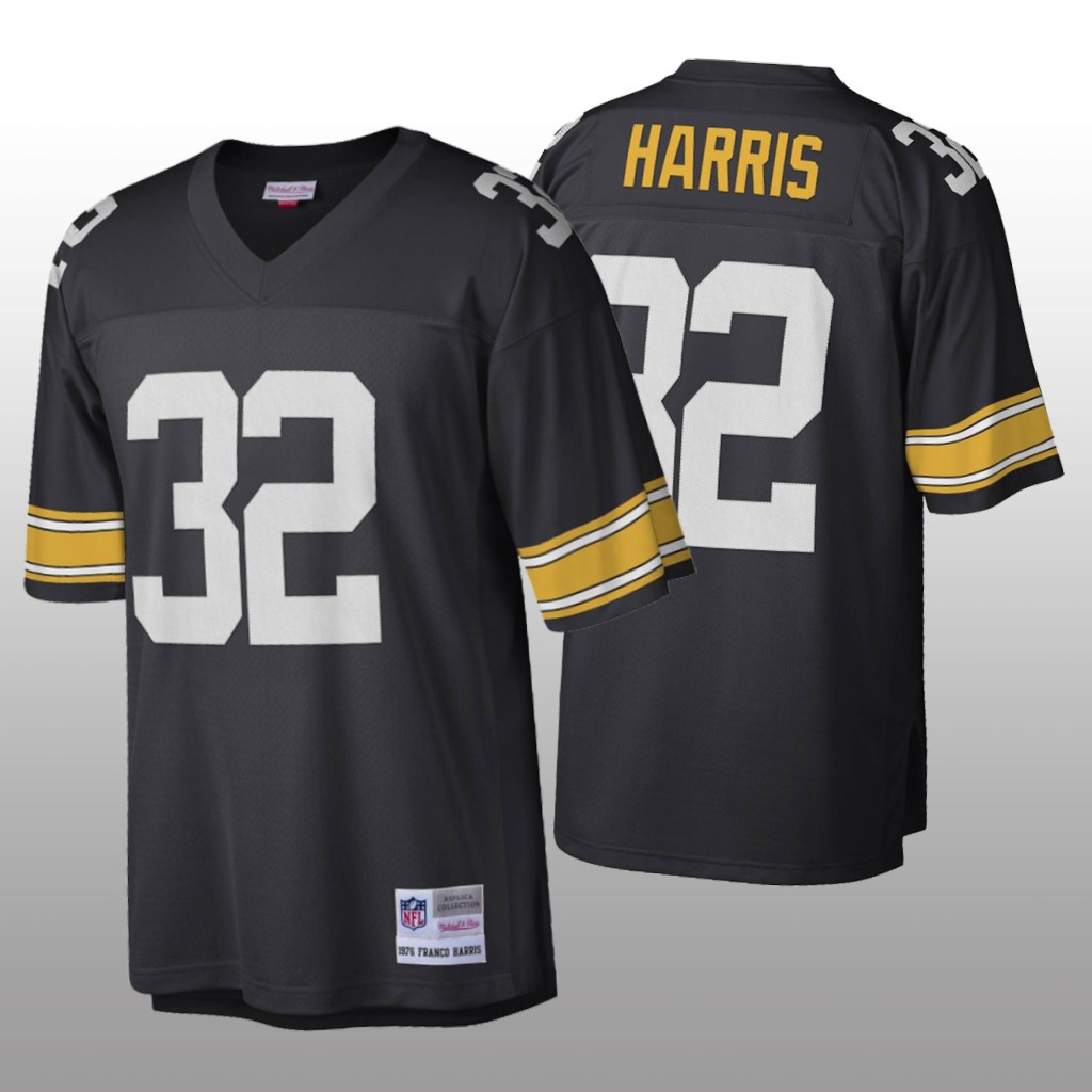 Pittsburgh Steelers Franco Harris Mitchell & Ness Black Legacy Jersey - Men's