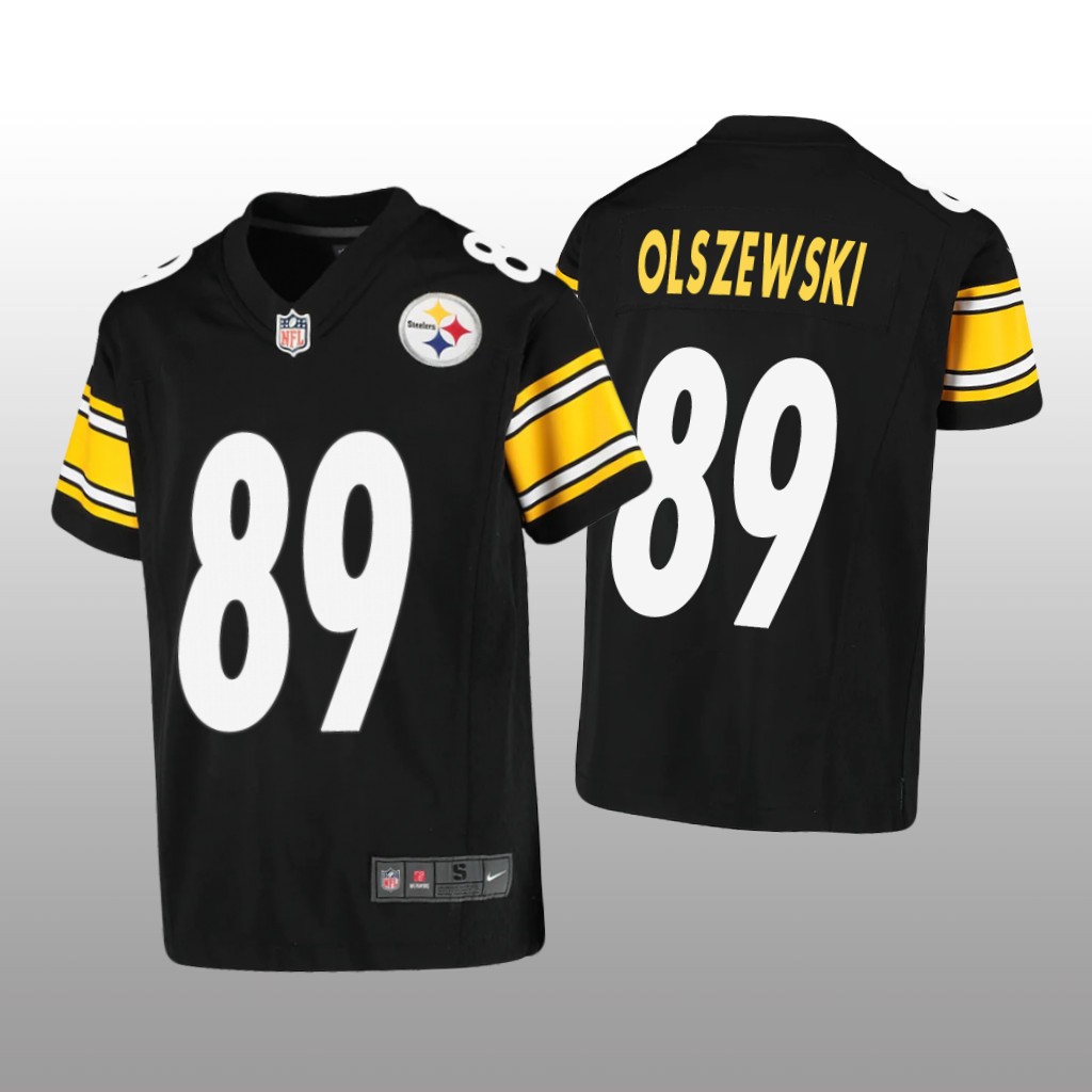 Pittsburgh Steelers Gunner Olszewski Black Jersey Game - Youth