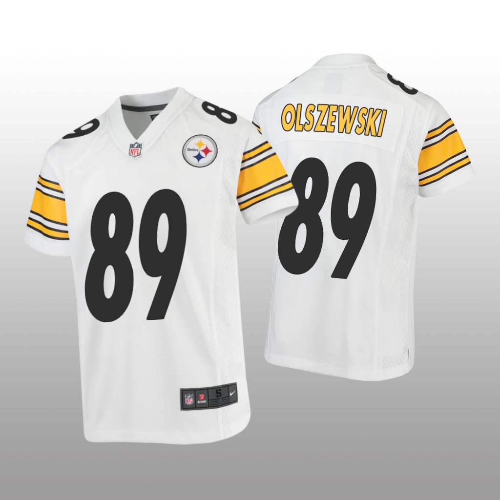 Pittsburgh Steelers Gunner Olszewski White Jersey Game - Youth