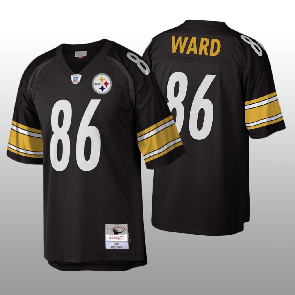 Pittsburgh Steelers Hines Ward Mitchell & Ness Black Legacy Jersey - Men's
