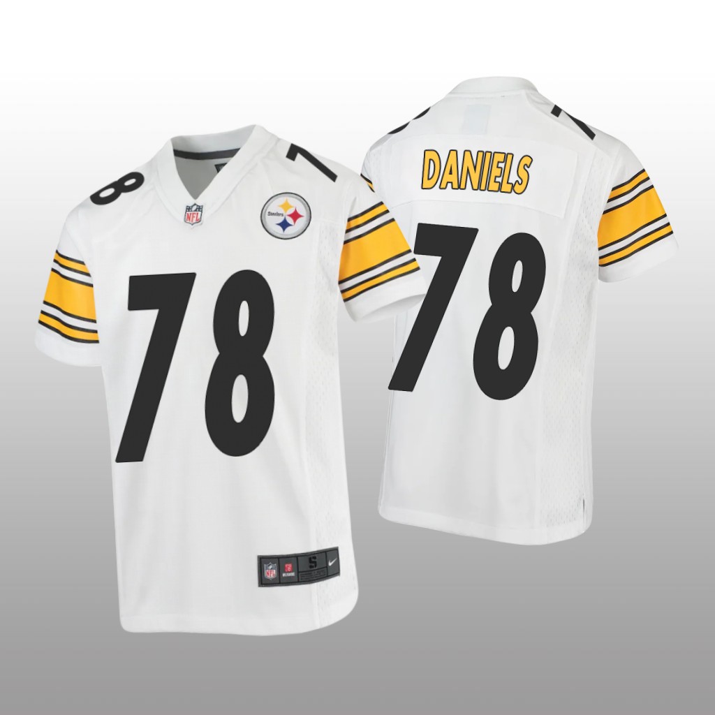 Pittsburgh Steelers James Daniels White Jersey Game - Youth