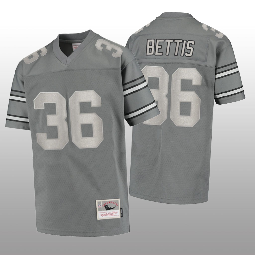 Pittsburgh Steelers Jerome Bettis Charcoal Jersey 2005 Metal - Men's