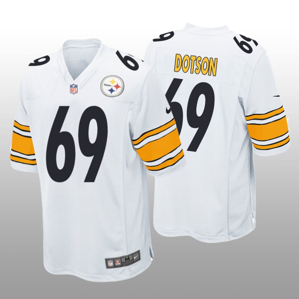 Pittsburgh Steelers Kevin Dotson White Jersey Game - Men's