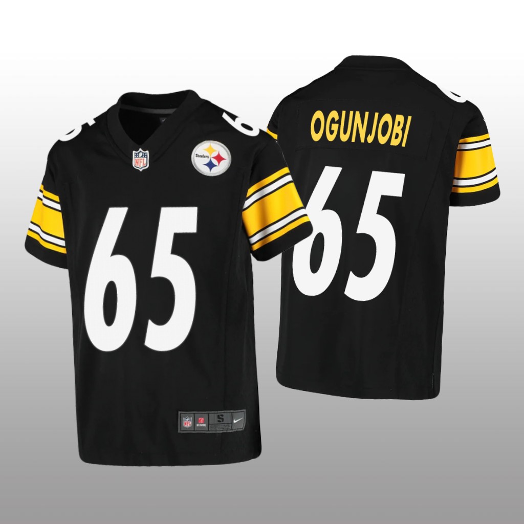 Pittsburgh Steelers Larry Ogunjobi Black Jersey Game - Youth