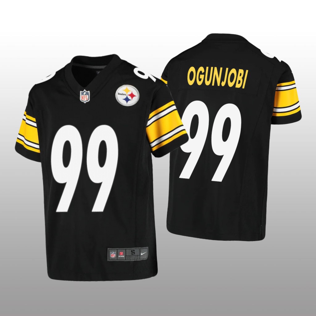 Pittsburgh Steelers Larry Ogunjobi Black Jersey Game - Youth