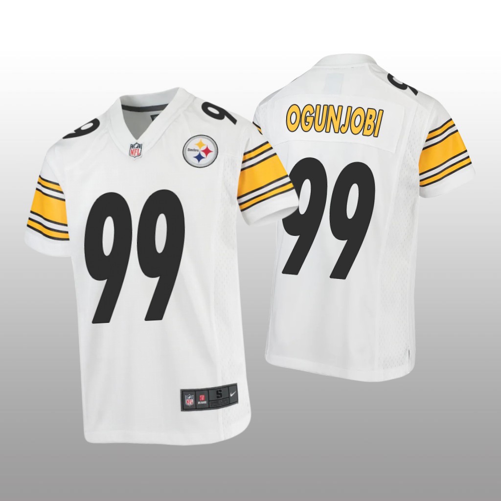 Pittsburgh Steelers Larry Ogunjobi White Jersey Game - Youth