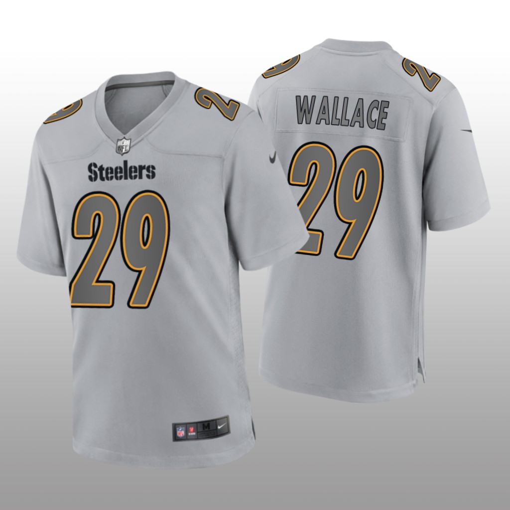 Pittsburgh Steelers Levi Wallace Gray Jersey Atmosphere Fashion Game - Men's