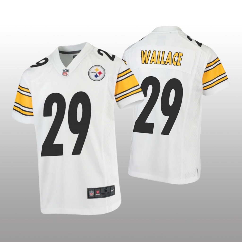 Pittsburgh Steelers Levi Wallace White Jersey Game - Youth